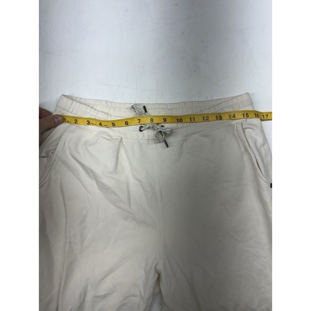 Vuori Laguna Lounge Pants 2.0 Womens L Cream French Terry Sweatpant VW437 - Picture 3 of 8